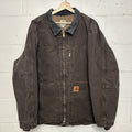 Vintage Carhartt Sherpa-Lined Ridge Jacket “Dark Brown” C61 DKB Men’s X-Large