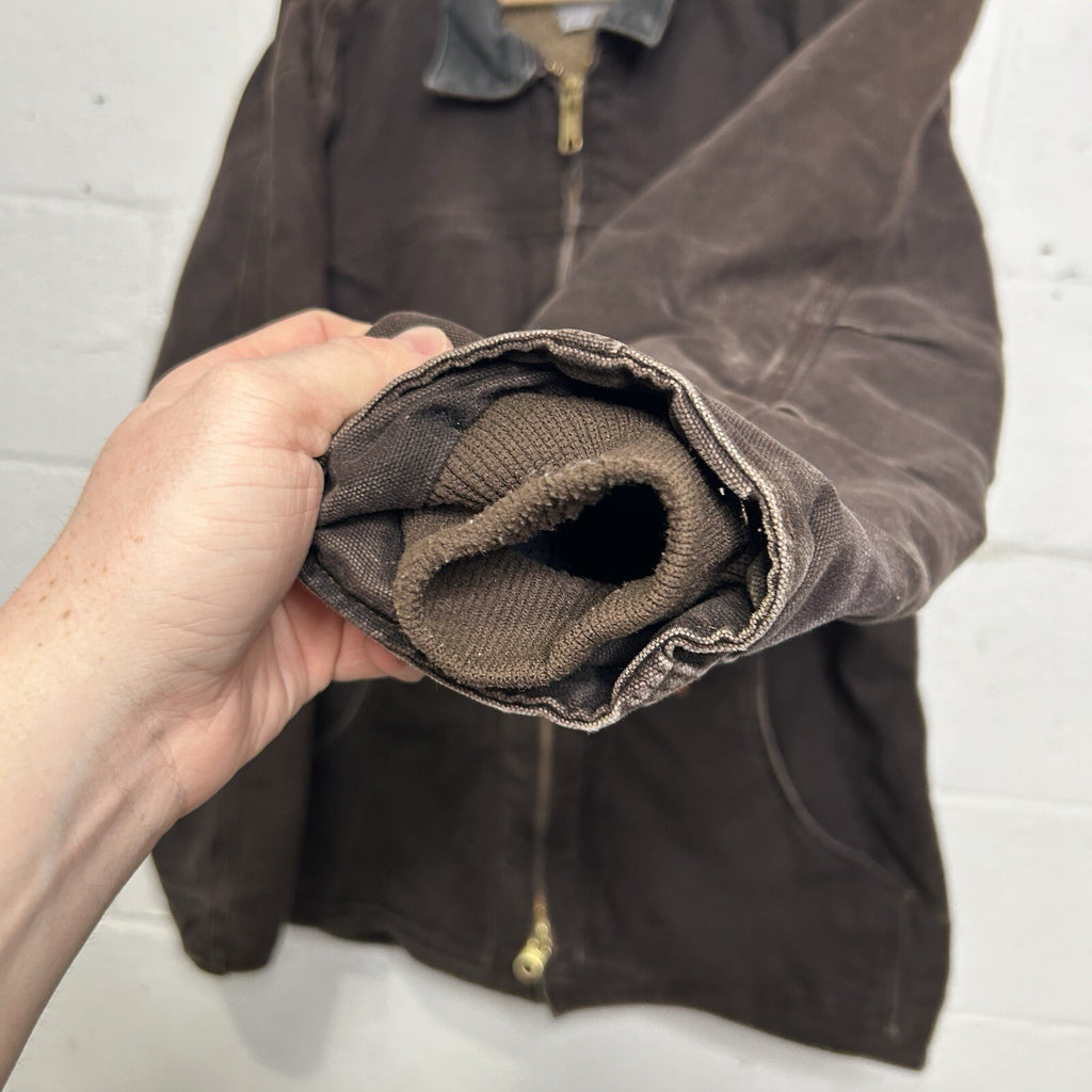 Vintage Carhartt Sherpa-Lined Ridge Jacket “Dark Brown” C61 DKB Men’s Medium