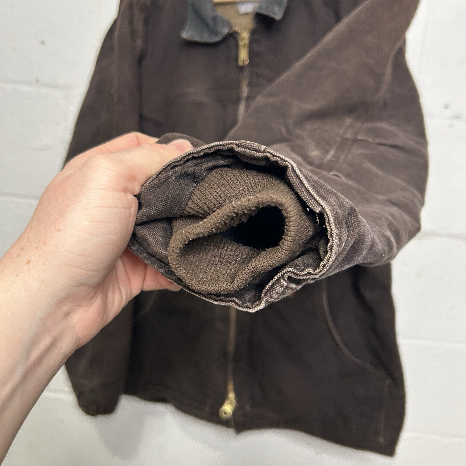 Vintage Carhartt Sherpa-Lined Ridge Jacket “Dark Brown” C61 DKB Men’s Medium