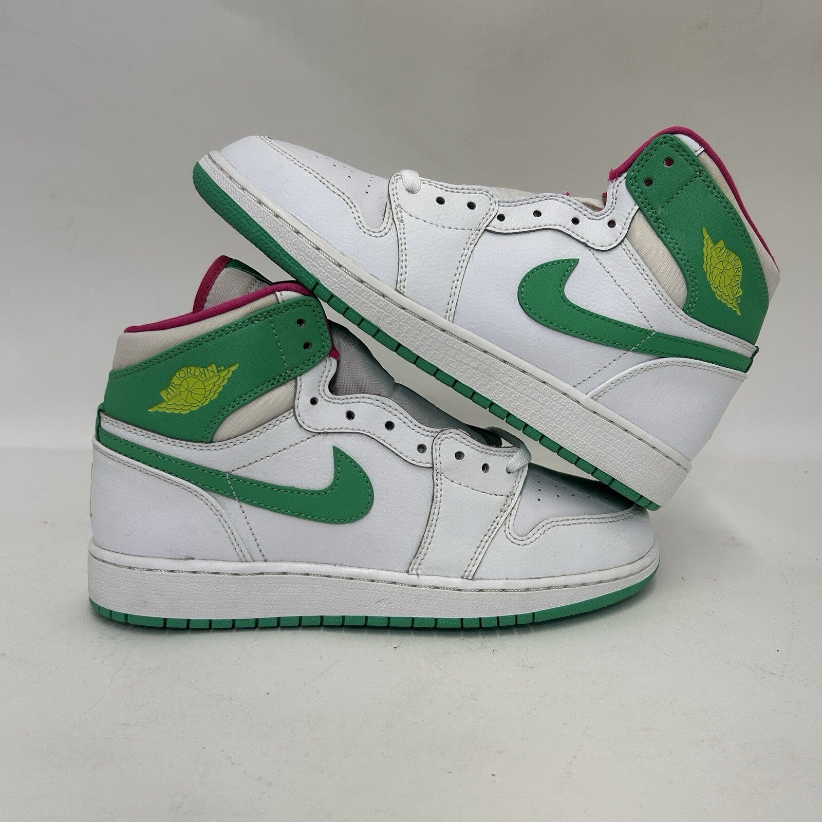 Air Jordan 1 Retro High GG “Easter/White Gamma Green Pink” 332148-134 6Y Worn