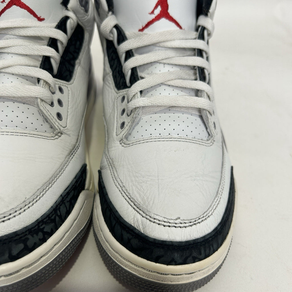 Nike Air Jordan 3 Retro “Cement Grey Summit White Fire Red” CT8532-106 Men’s 9.5