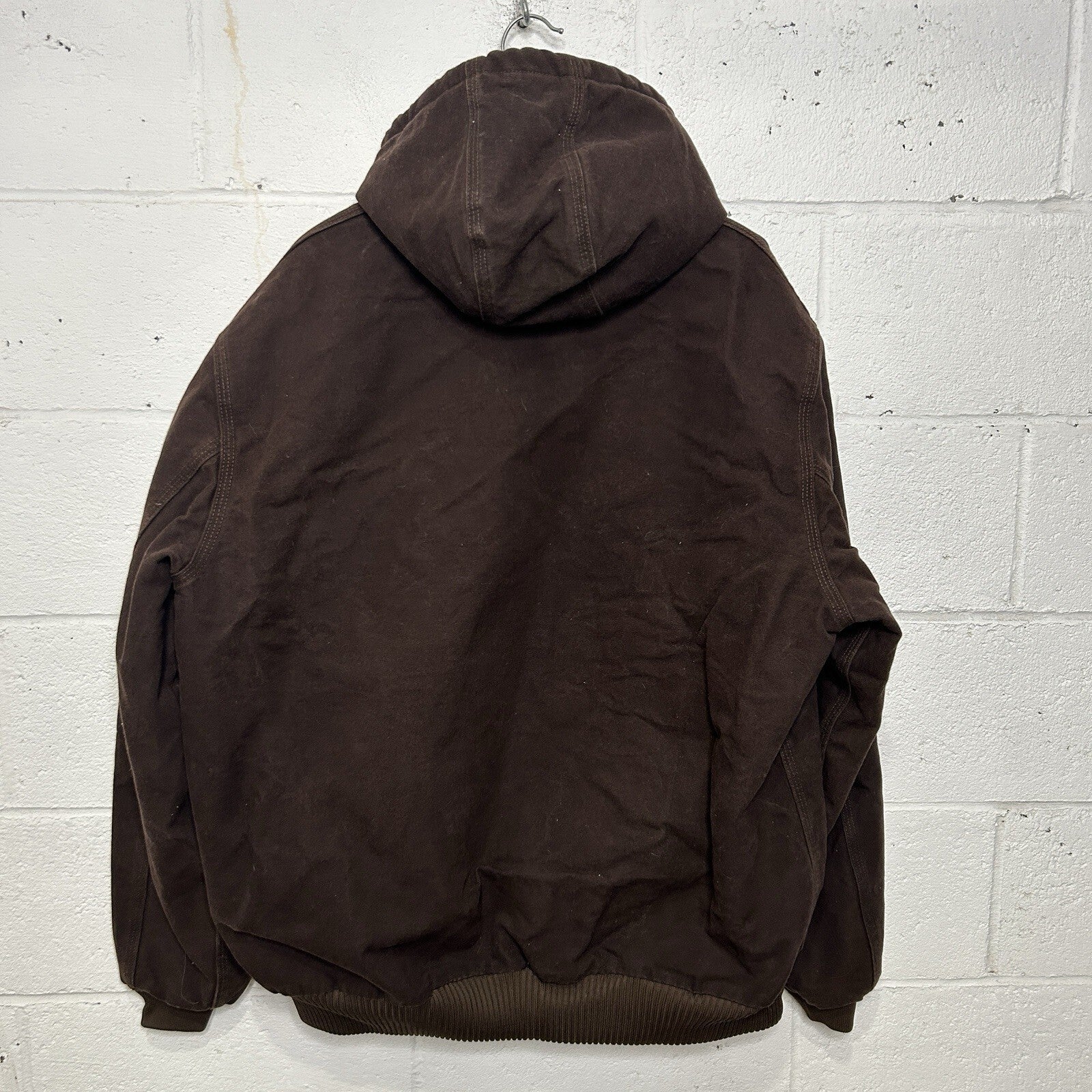 Vintage Carhartt Hooded Active Jacket “Dark Brown” J130 DKB Men’s X-Large Worn