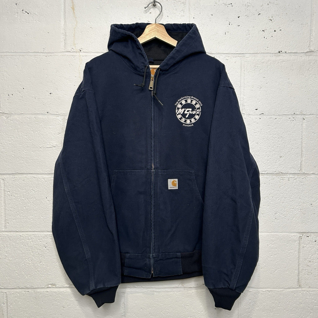 Carhartt Thermal-Lined Hooded Active Jacket “Dark Navy” J131 DNY Men’s X-Large
