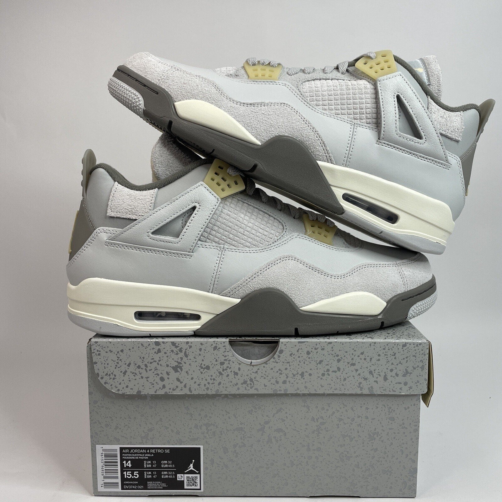 Nike Air Jordan Retro 4 “Craft Photon Dust” Men’s 14 New DV3742-021