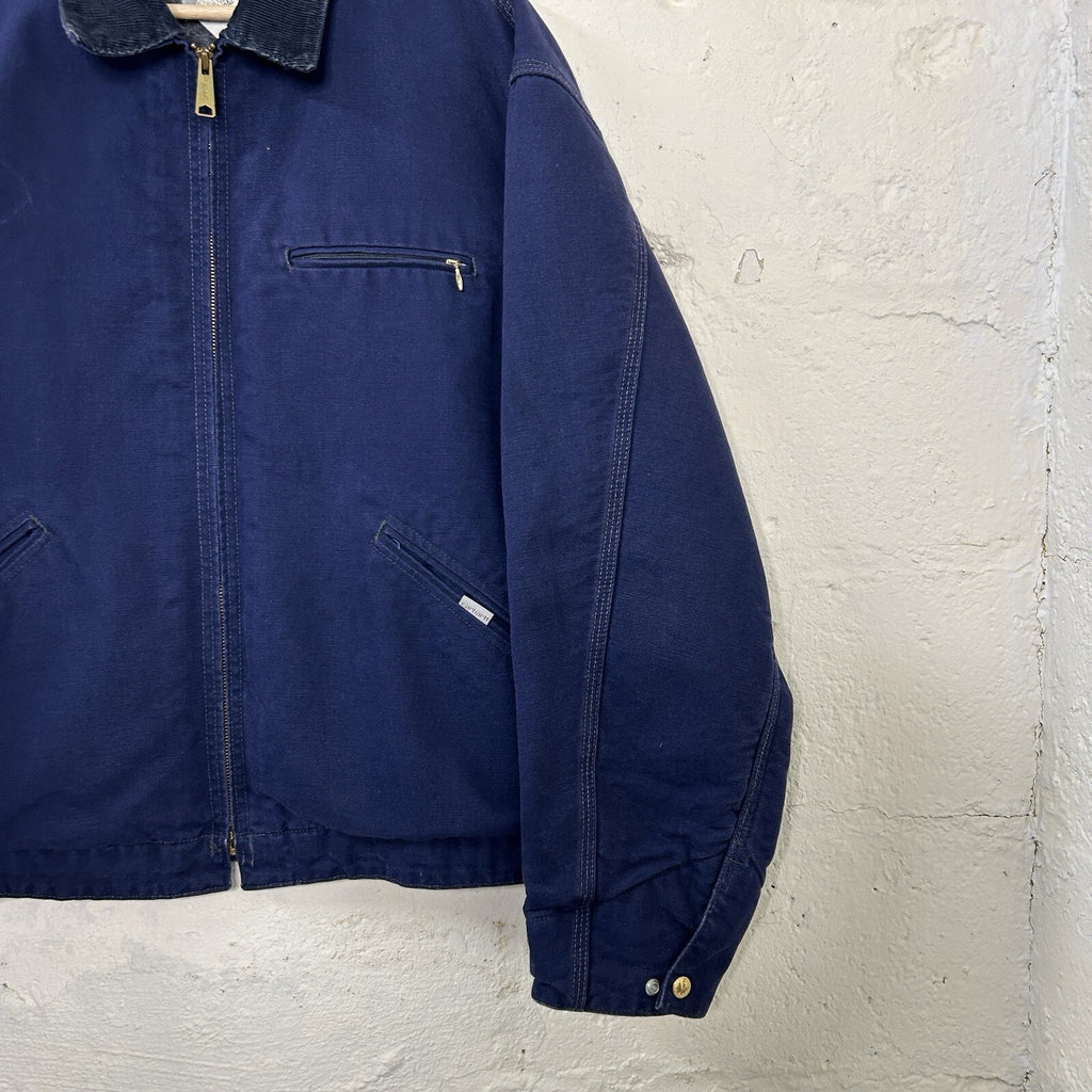 Vintage Carhartt Blanket-Lined Detroit Jacket “Dark Navy” JB242 Men’s X-Large