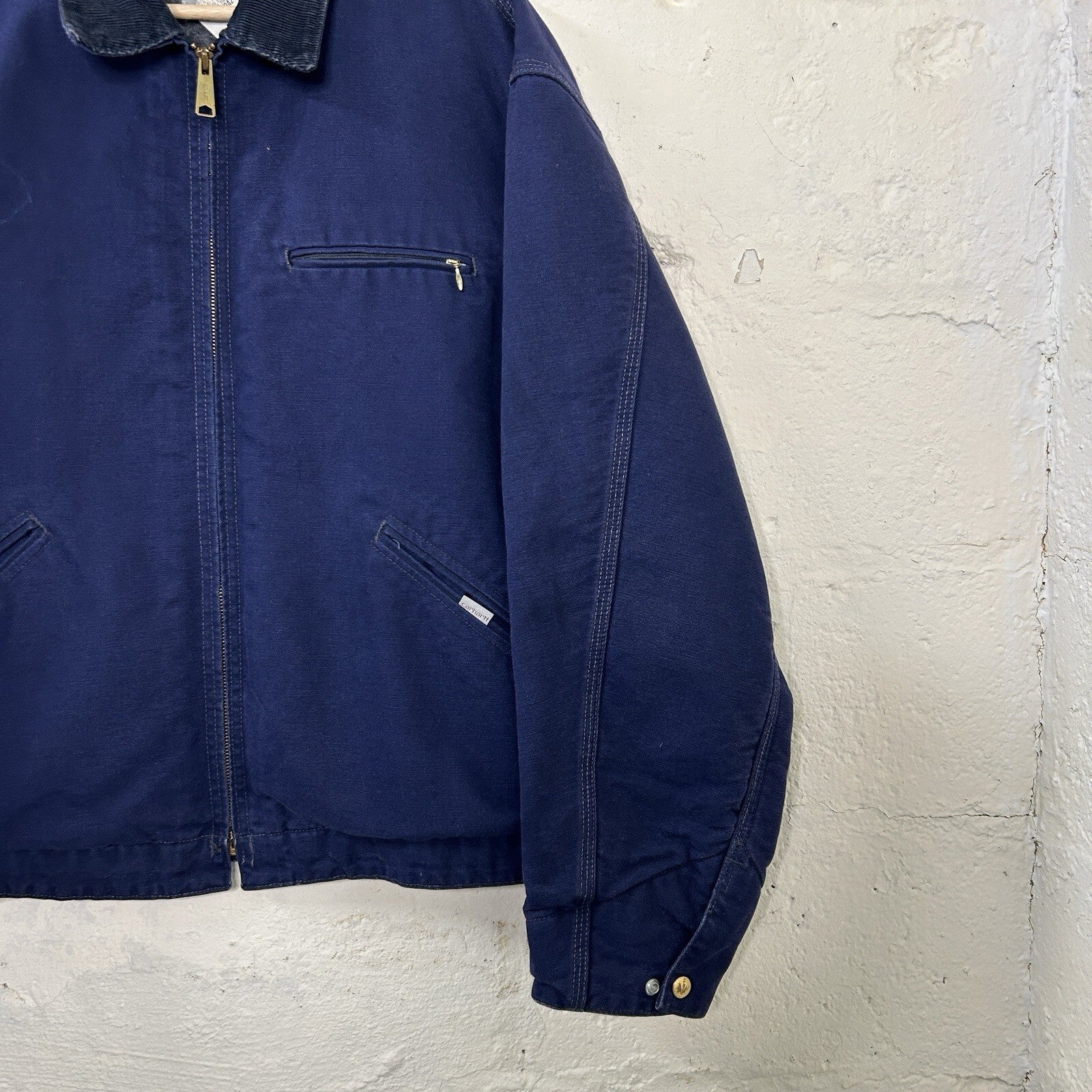Vintage Carhartt Blanket-Lined Detroit Jacket “Dark Navy” JB242 Men’s X-Large