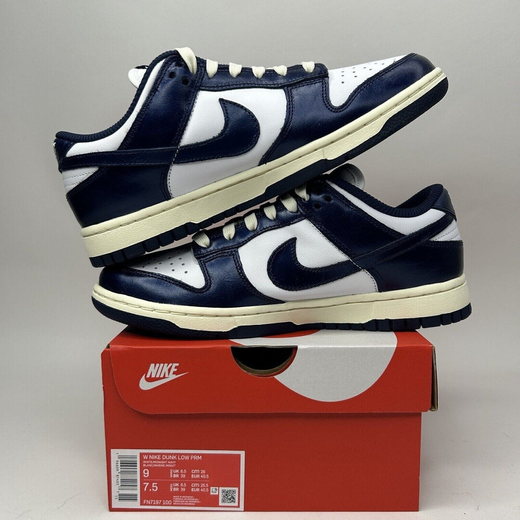 Nike Dunk Low Premium WMNS “Vintage Navy” FN7197-100 Women’s 9 New