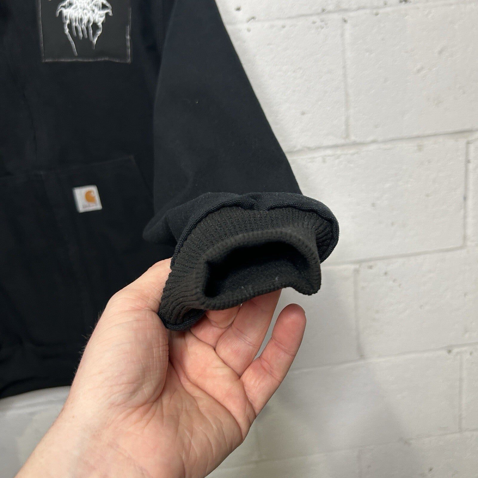 Y2K Carhartt Thermal-Lined Hooded Active Jacket “Black” J131 BLK Dark Throne