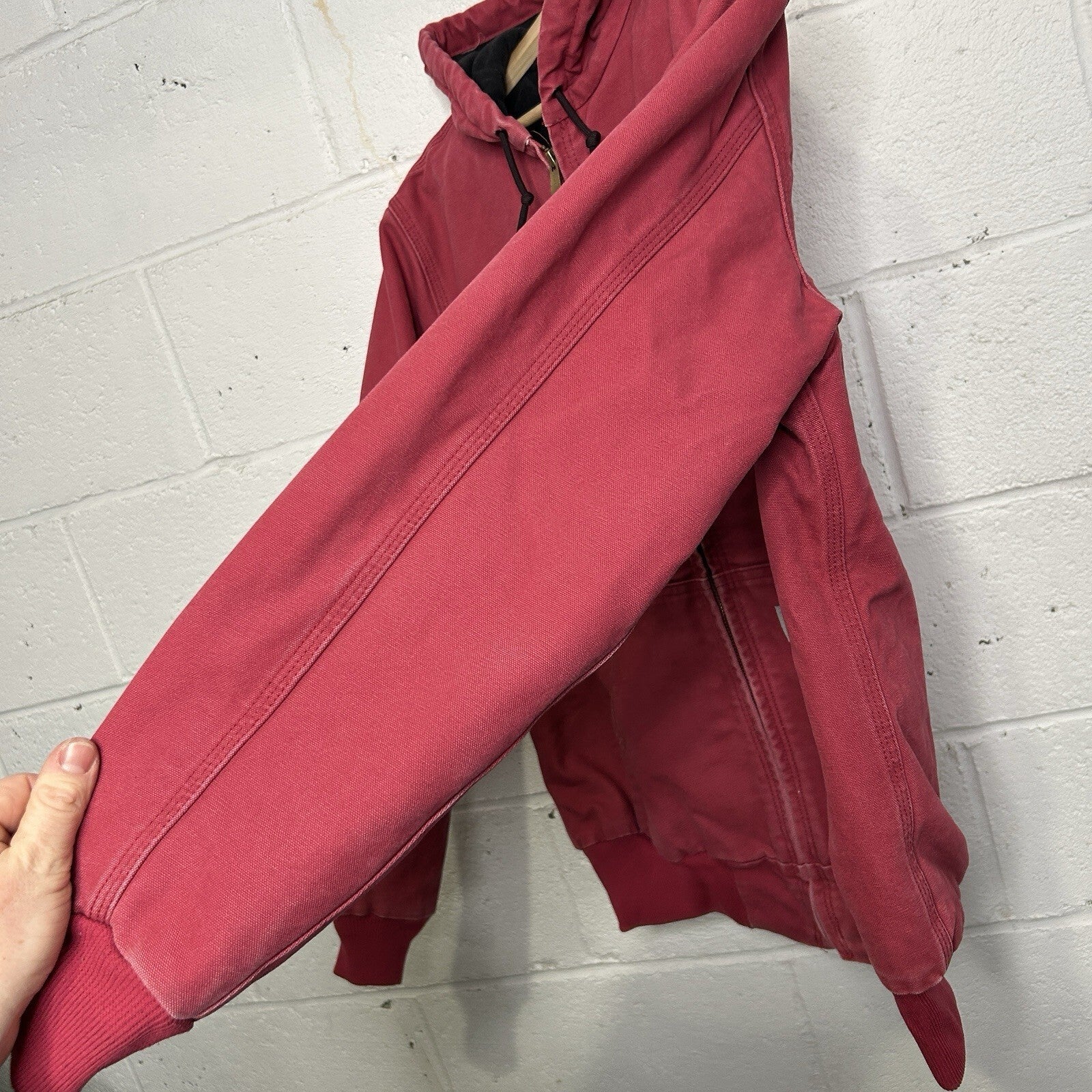 Y2K Carhartt Quilted Hooded Jacket “Crabapple Pink” WJ130 624 Women’s Medium