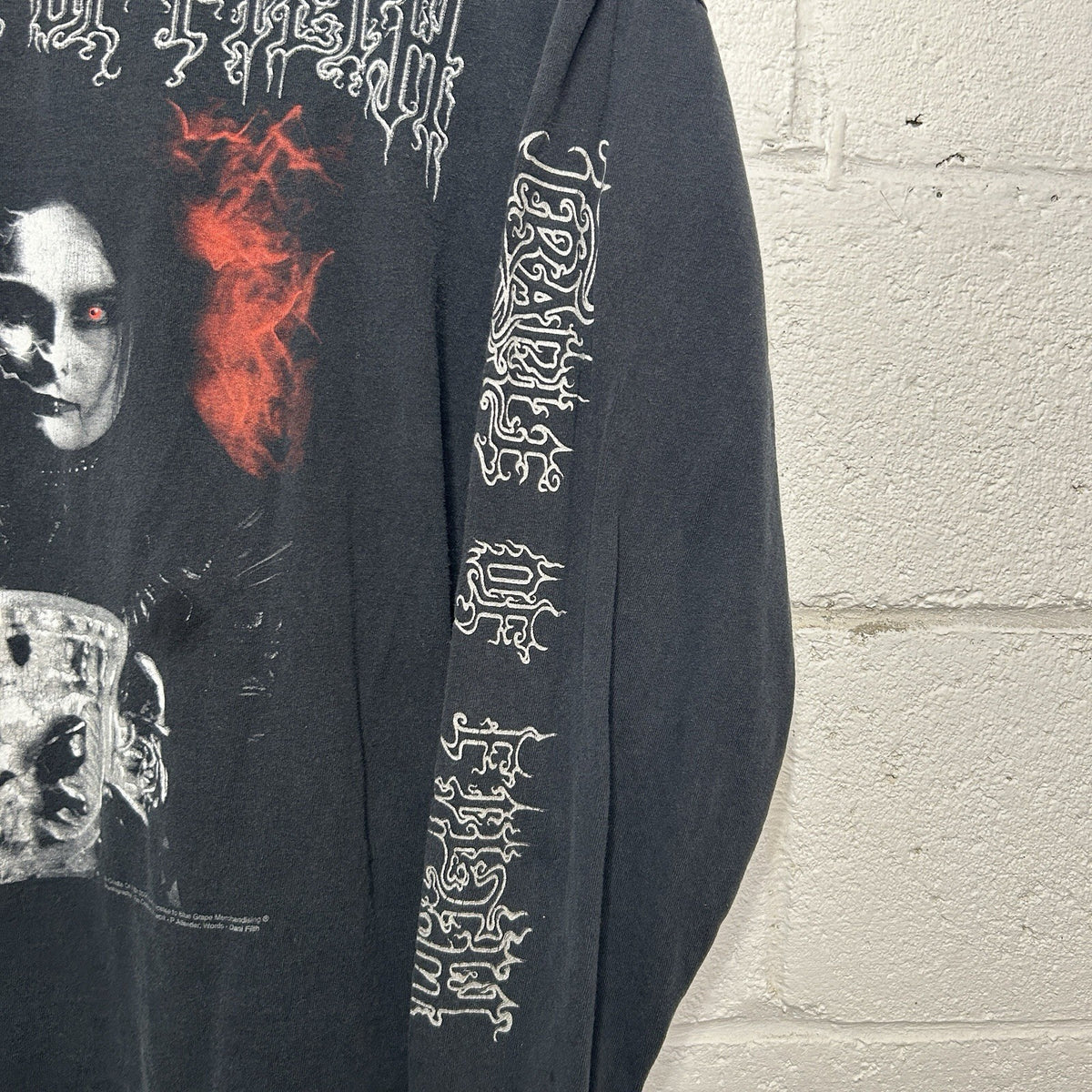 Vintage 2004 Cradle Of Filth “Black Is My Heart” Shirt Longsleeve Men’s X-Large