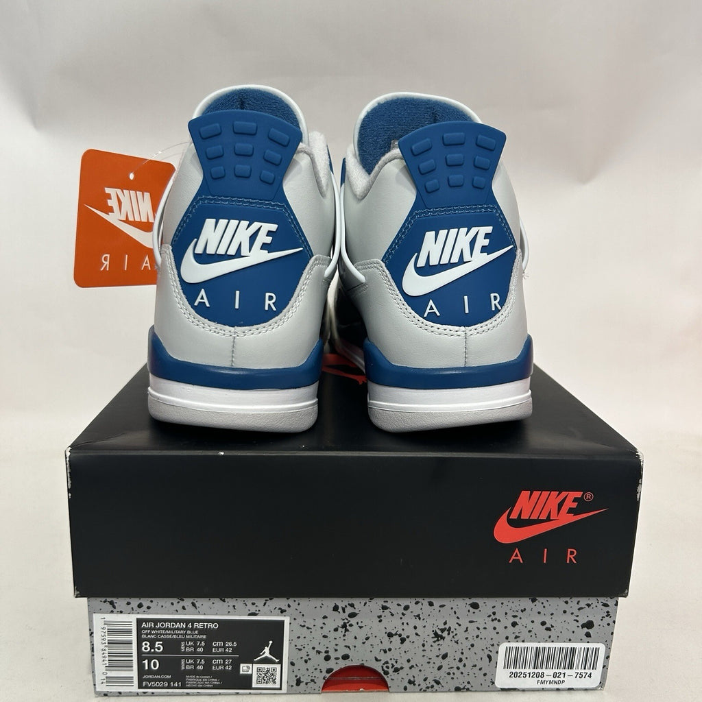 Nike Air Jordan 4 Retro OG “Military Blue” FV5029-141 Men’s 8.5 New
