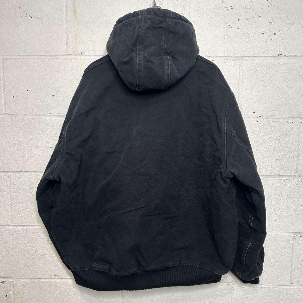 Vintage Carhartt Quilted Hooded Active Jacket “Black” J140 BLK Men’s 2XL