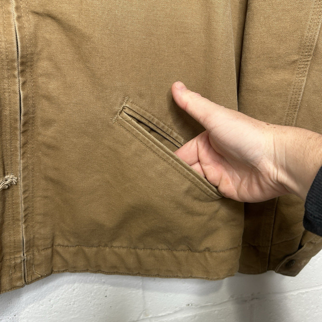Vintage Carhartt Sherpa-Lined Detroit Jacket “Camel” WJ097 CML Women’s X-Large