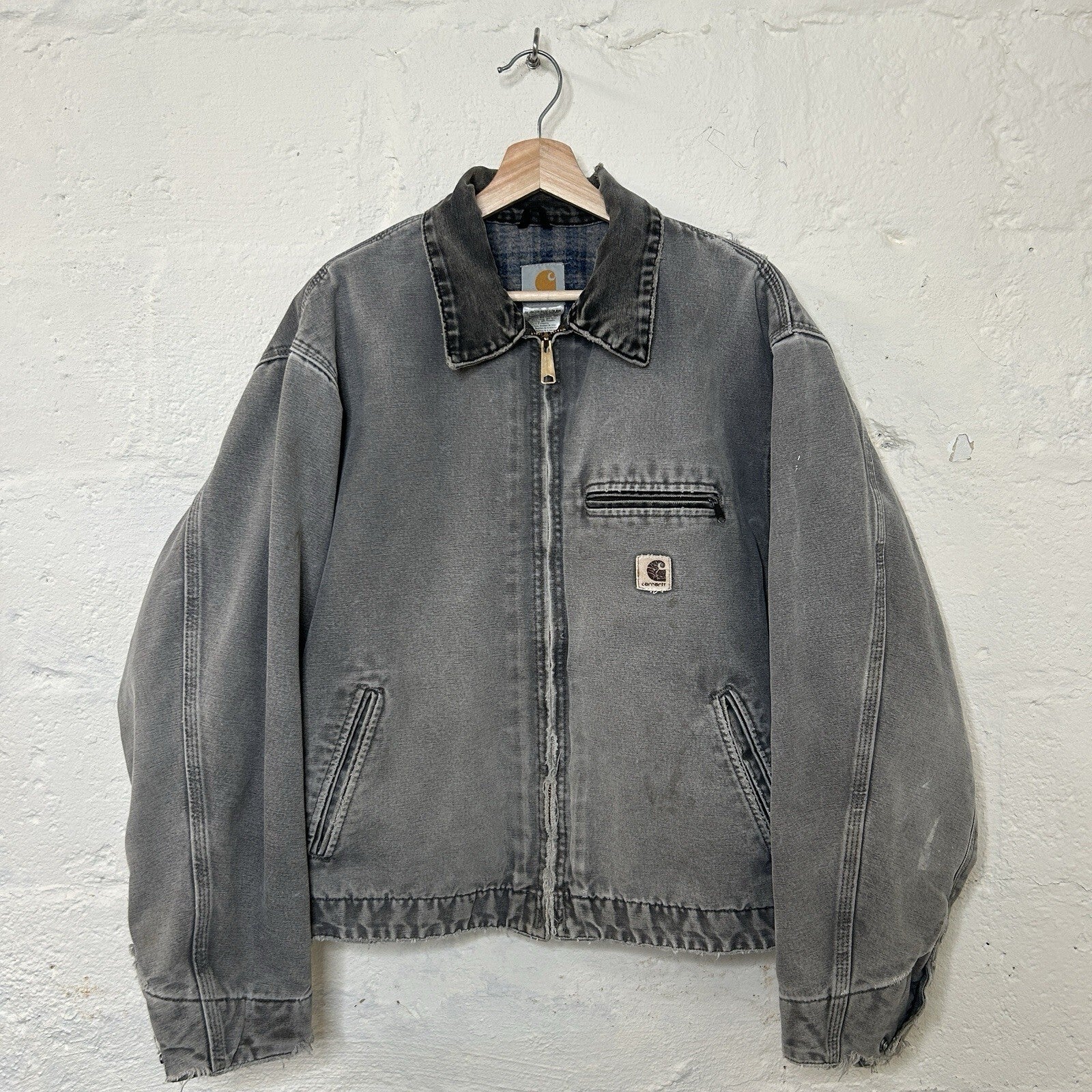 Vintage Blanket-Lined Carhartt Detroit Jacket “Metal” J97 MTL Men’s X-Large