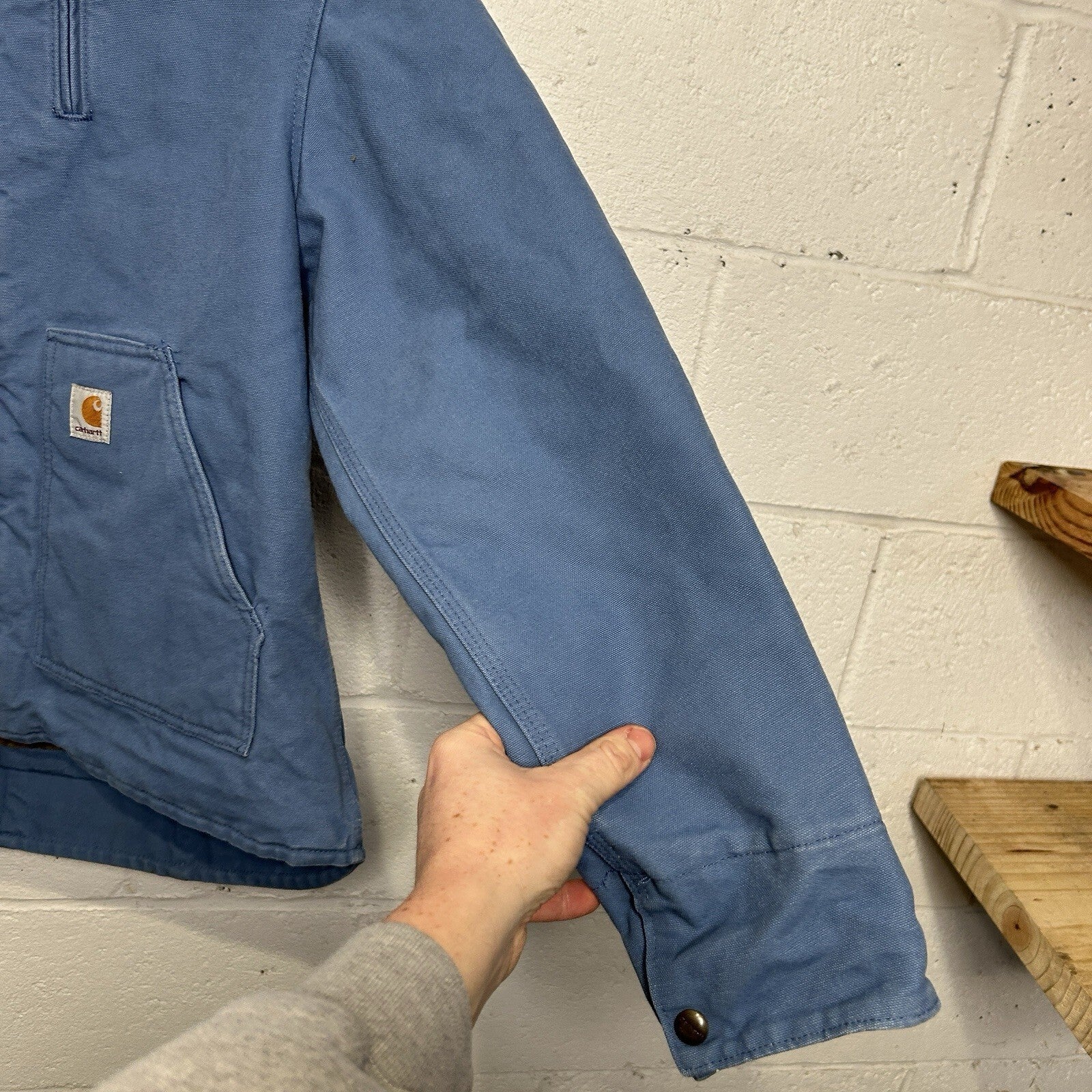 Carhartt Sherpa-Lined Canyon Jacket “French Blue” WJ022 FHB Women’s Large