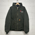Vintage Carhartt Quilted Hooded Active Jacket “Moss” J130 MOS Men’s X-Large