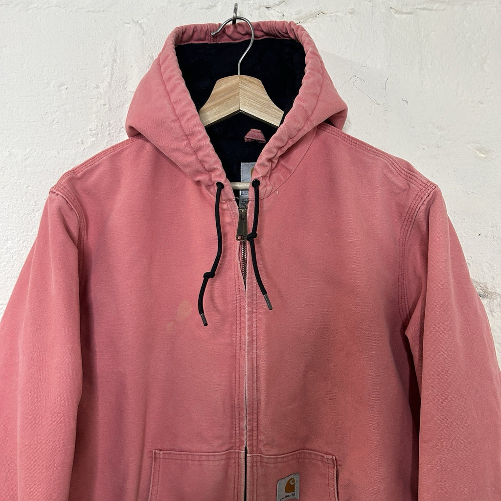 Y2K Carhartt Hooded Active Jacket “Sherbet Pink” WJ130 SBT Women’s Medium