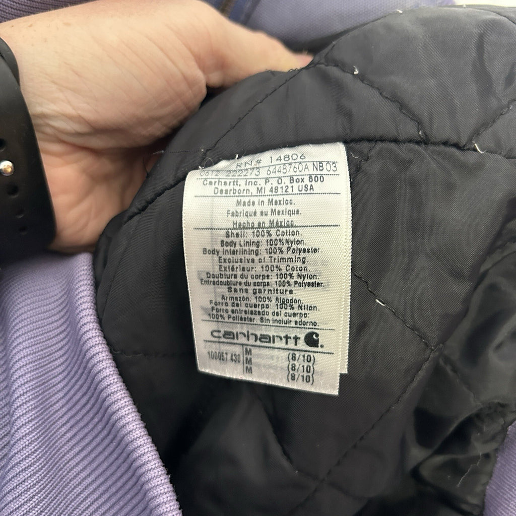 Carhartt Quilt-Lined Hooded Active Jacket “Periwinkle” 100057-430 Women’s Medium