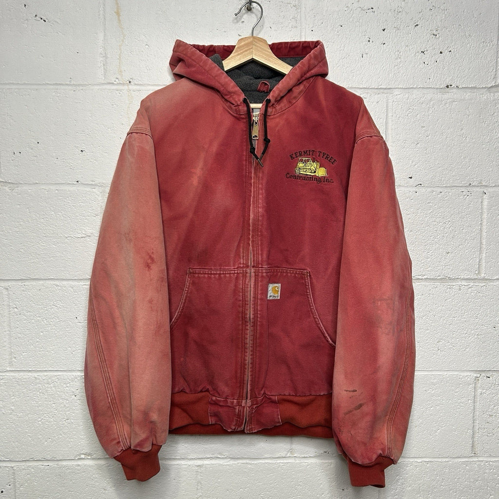 Vintage Carhartt Fleece-Lined Active Jacket “Dark Red” J158 DKR
