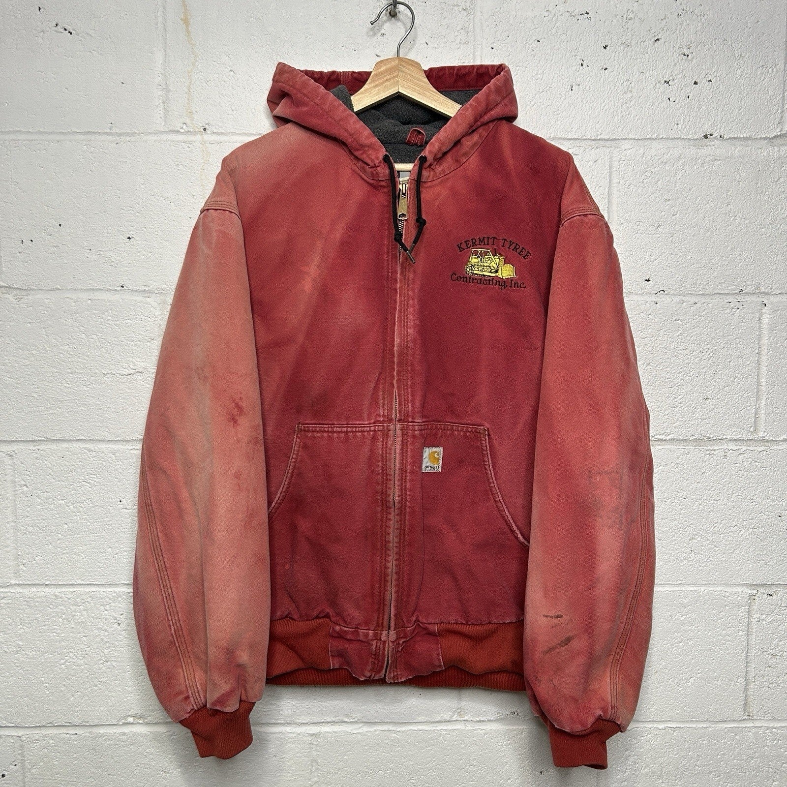 Vintage Carhartt Fleece-Lined Active Jacket “Dark Red” J158 DKR