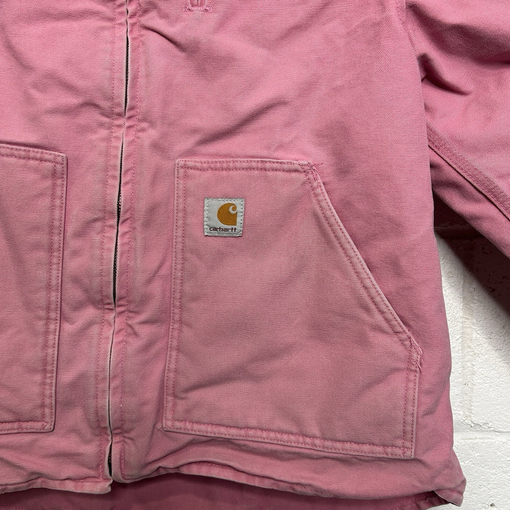Vintage Carhartt Sherpa-Lined Canyon Jacket “Pink Rose” WJ022 PKR Women’s XL