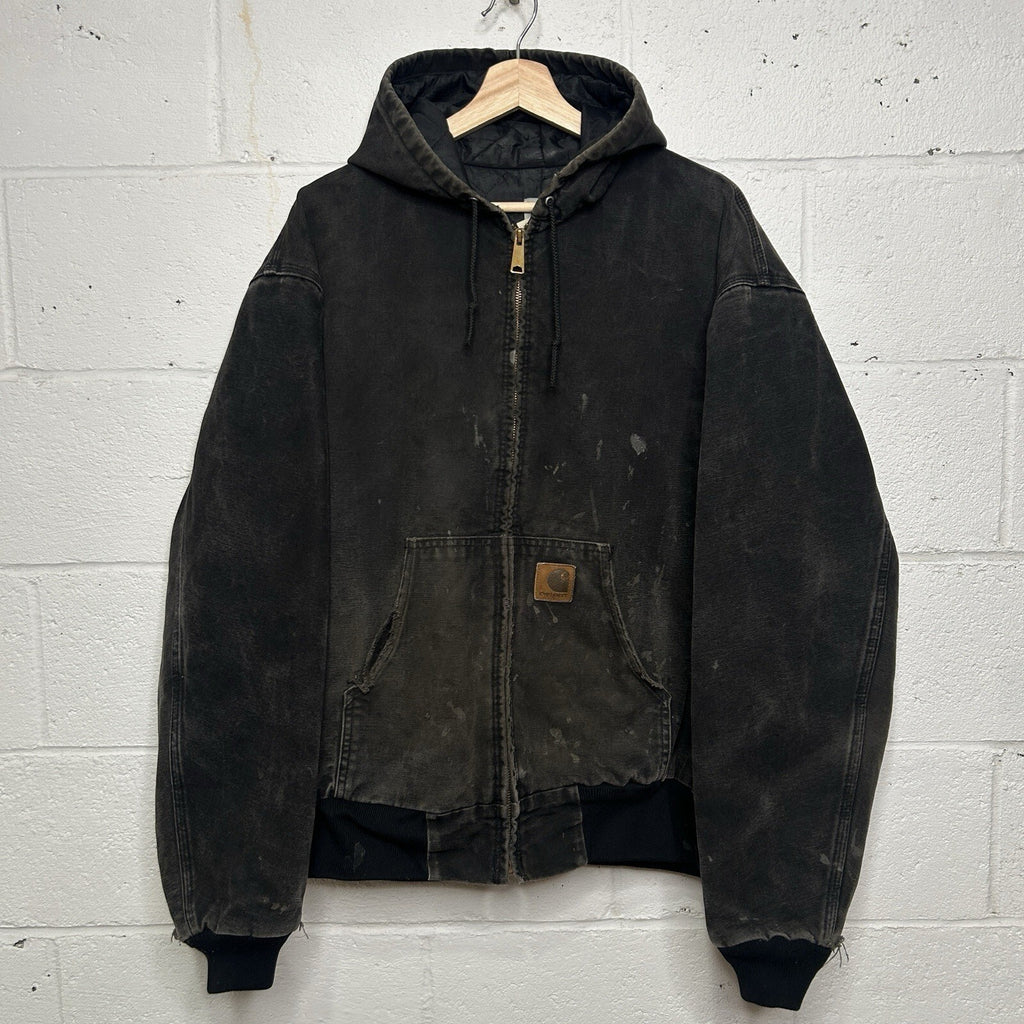 Vintage Carhartt Quilted Hooded Active Jacket “Onyx” J06 ONX