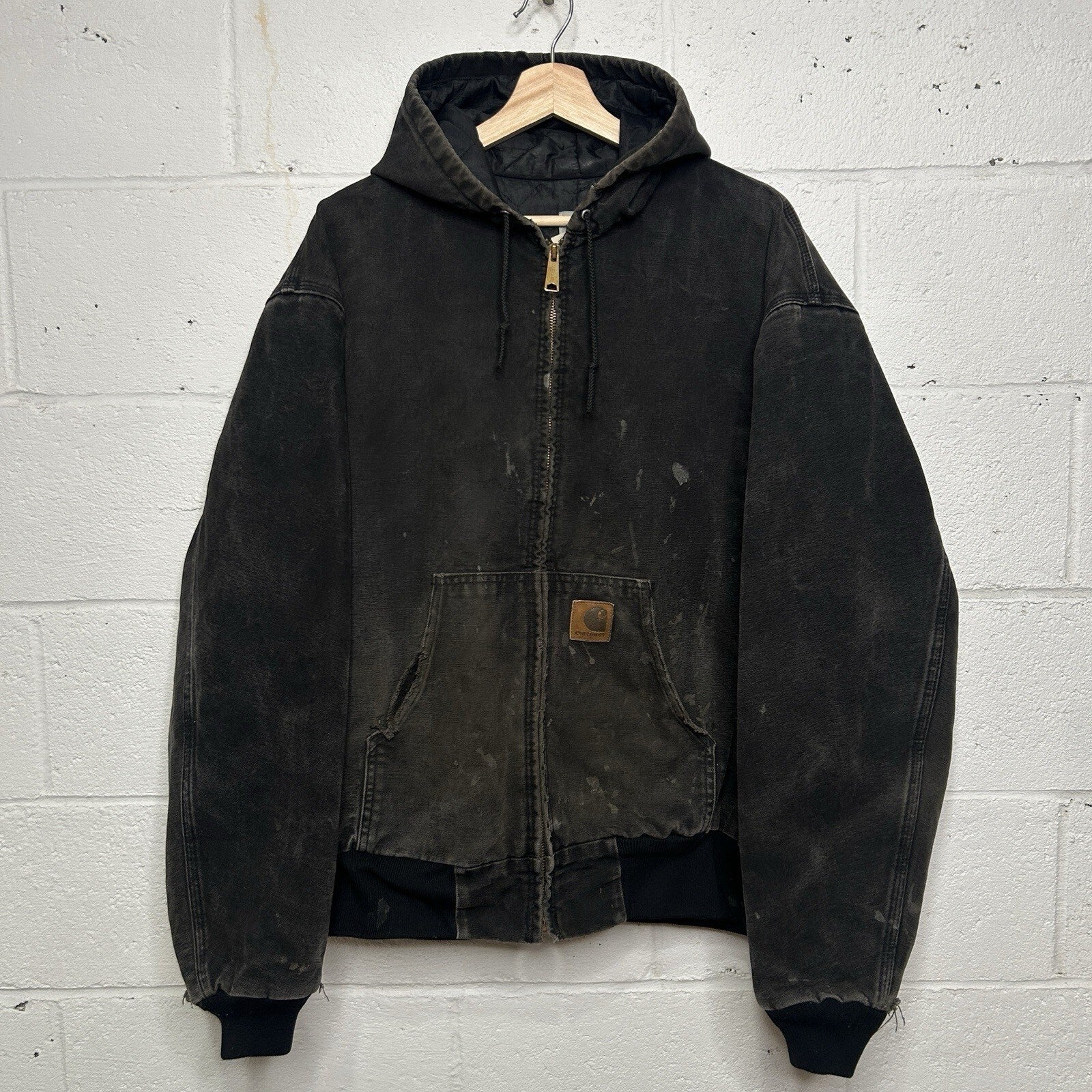 Vintage Carhartt Quilted Hooded Active Jacket “Onyx” J06 ONX