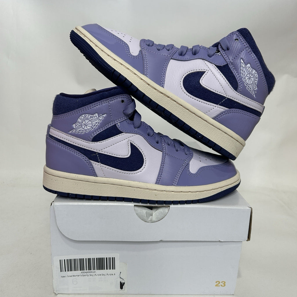 Nike Air Jordan 1 Mid SE WMNS “Light Purple Chenille” DZ3745-500 Women’s 6 New