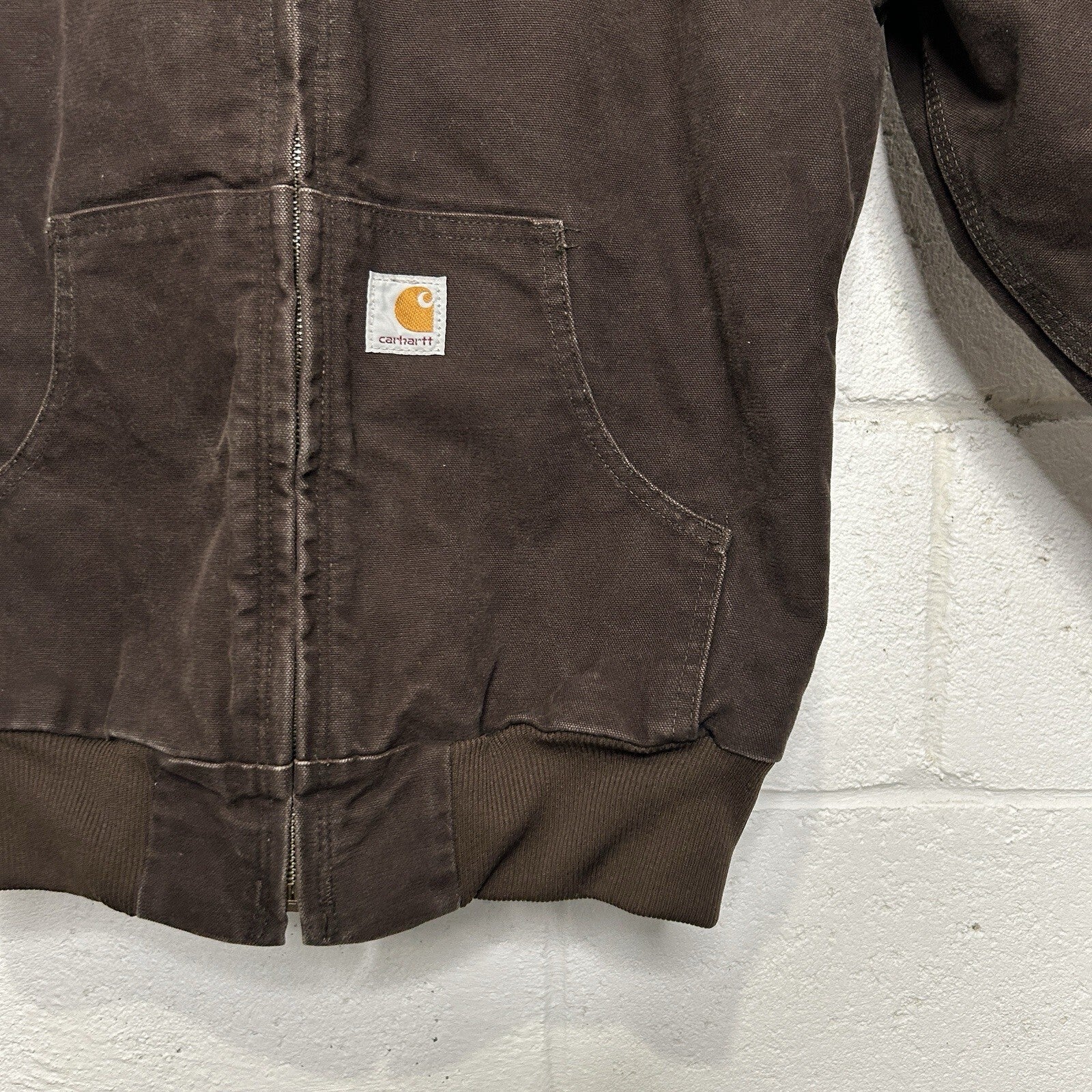 Y2K Carhartt Quilted Hooded Active Jacket “Dark Brown” WJ130 DKB Women’s XS