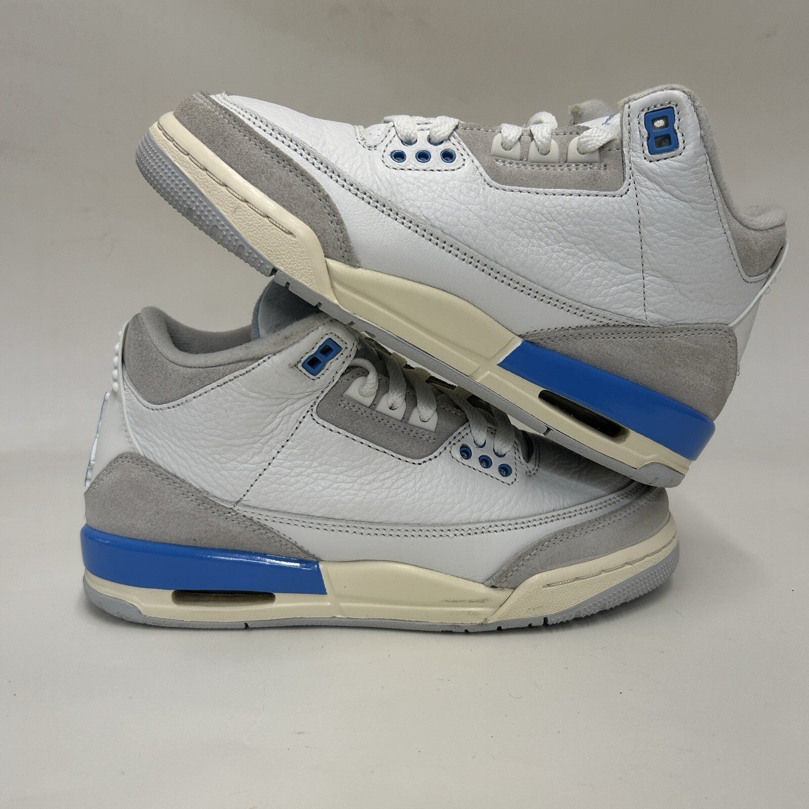 Nike Air Jordan 3 Retro GS “White Blue/Lucky Shorts” DM0967-101 5.5Y/Women’s 7