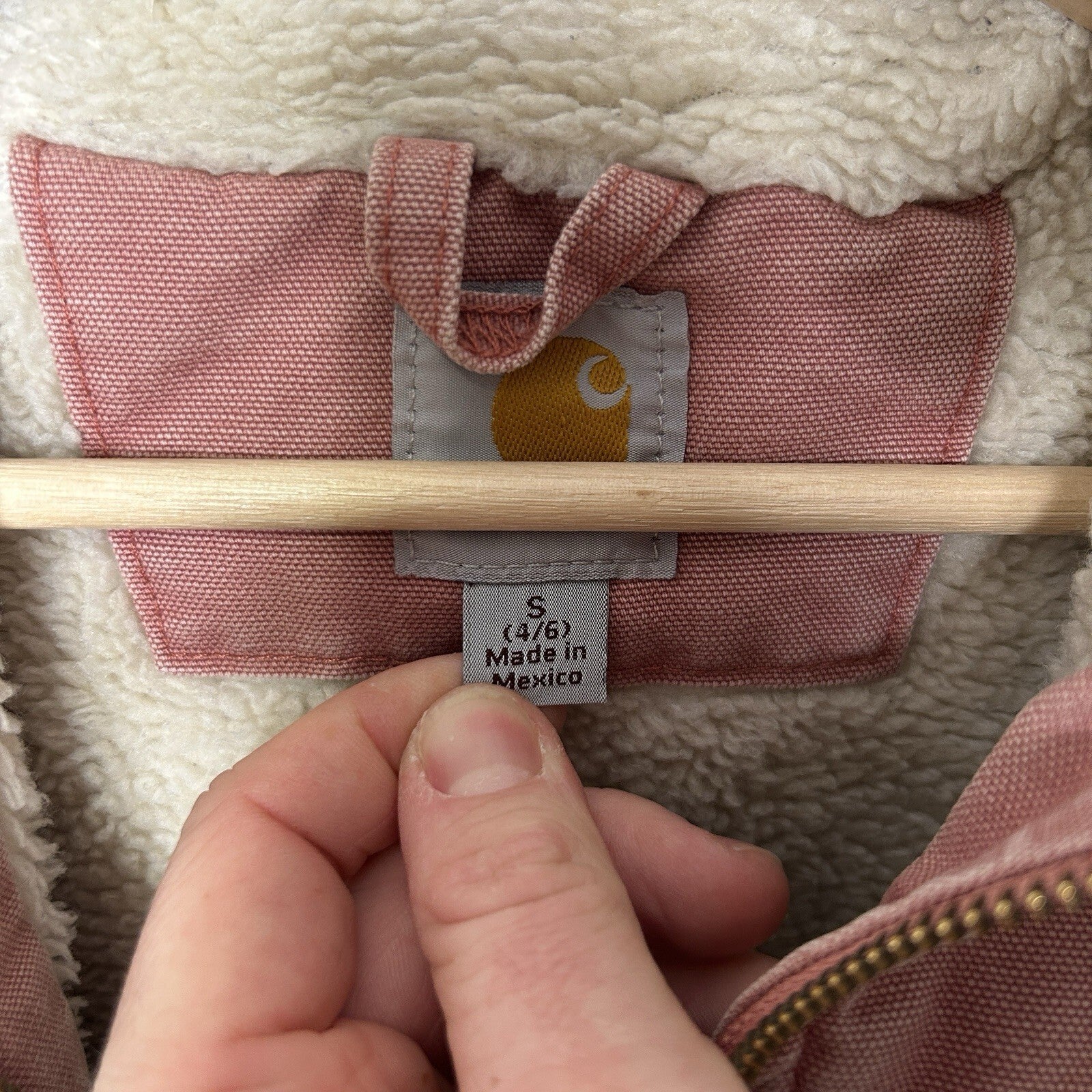 Carhartt Sherpa-Lined Wildwood Jacket “Dried Pink Rose 100815-680 Women’s Small