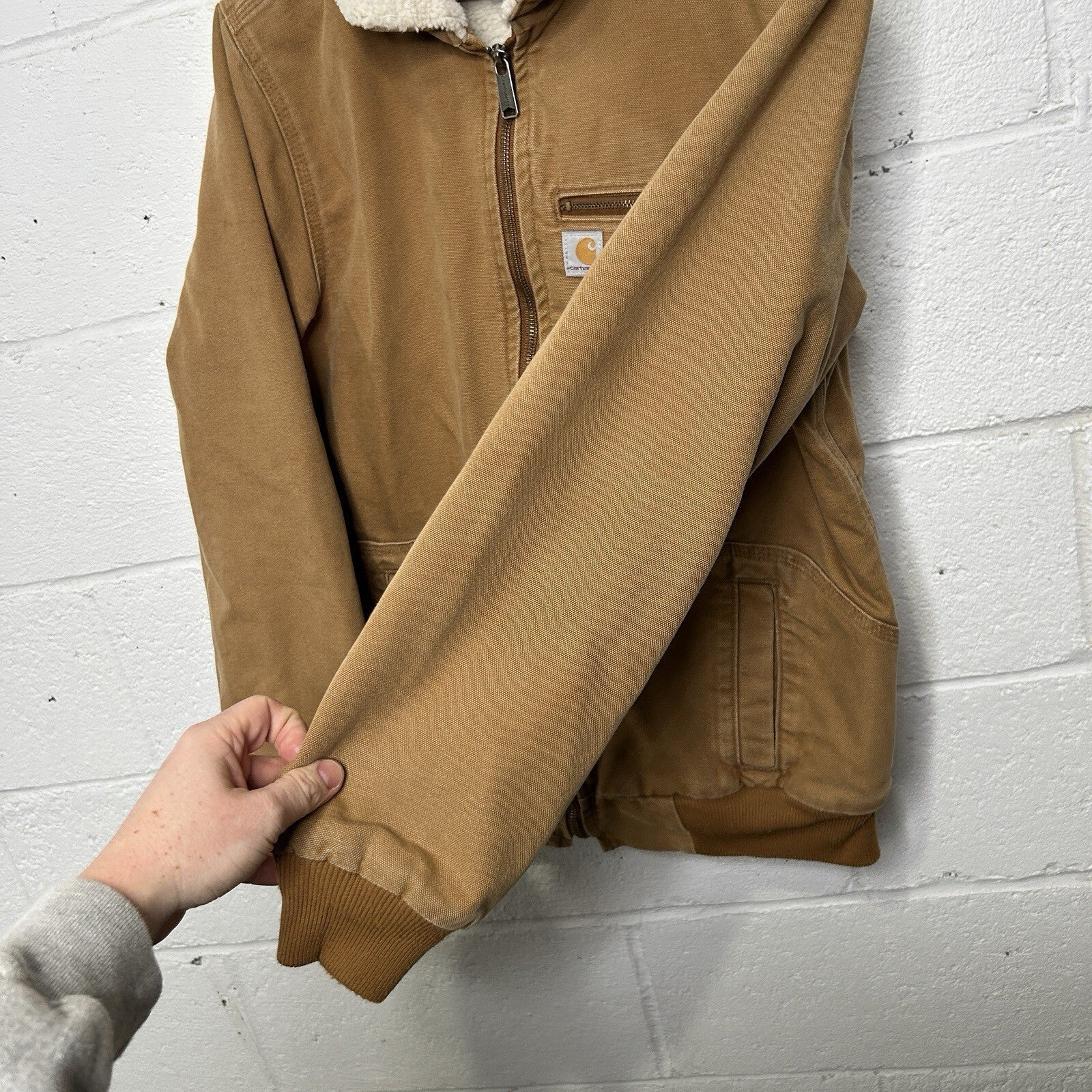 Carhartt Sherpa-Lined Wildwood Jacket “Brown” 100815-211 Women’s L