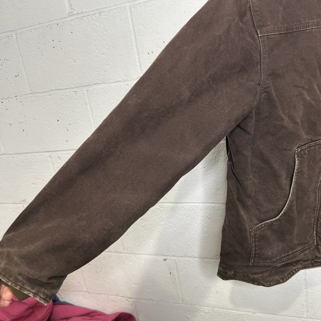 Vintage Carhartt Sherpa-Lined Ridge Jacket “Dark Brown” C61 DKB Men’s Medium