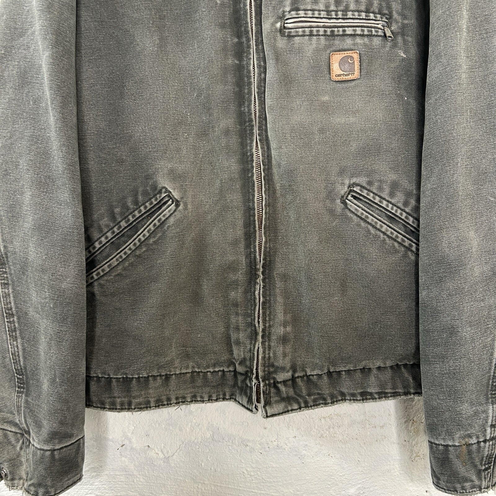 Vintage Carhartt Blanket-Lined Detroit Jacket “Moss Green” J97 MOS Men’s X-Large