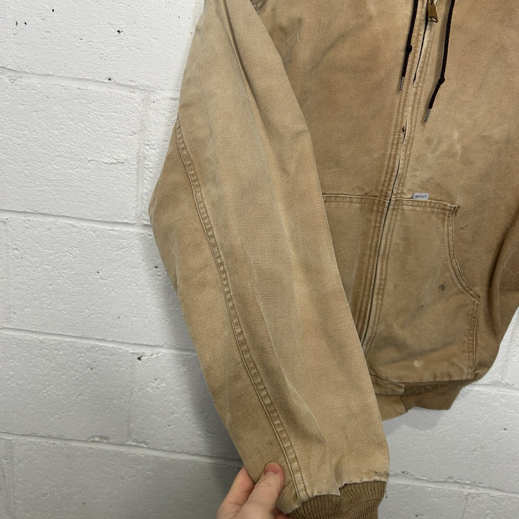 Vintage Carhartt Thermal-Lined Active Jacket “Tan” JR116 Made in USA Men’s M
