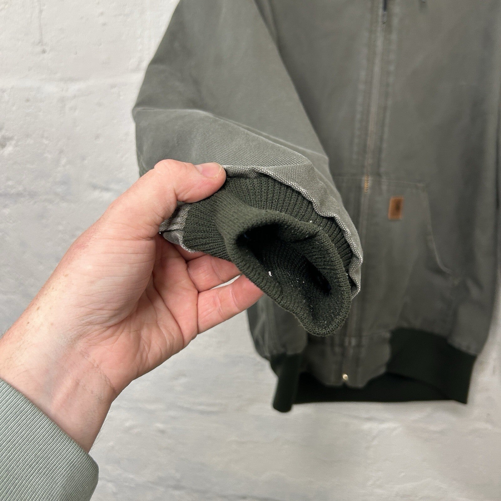 Vintage Carhartt Quilted Hooded Active Jacket “Moss Green” J280 MOS Men’s Medium