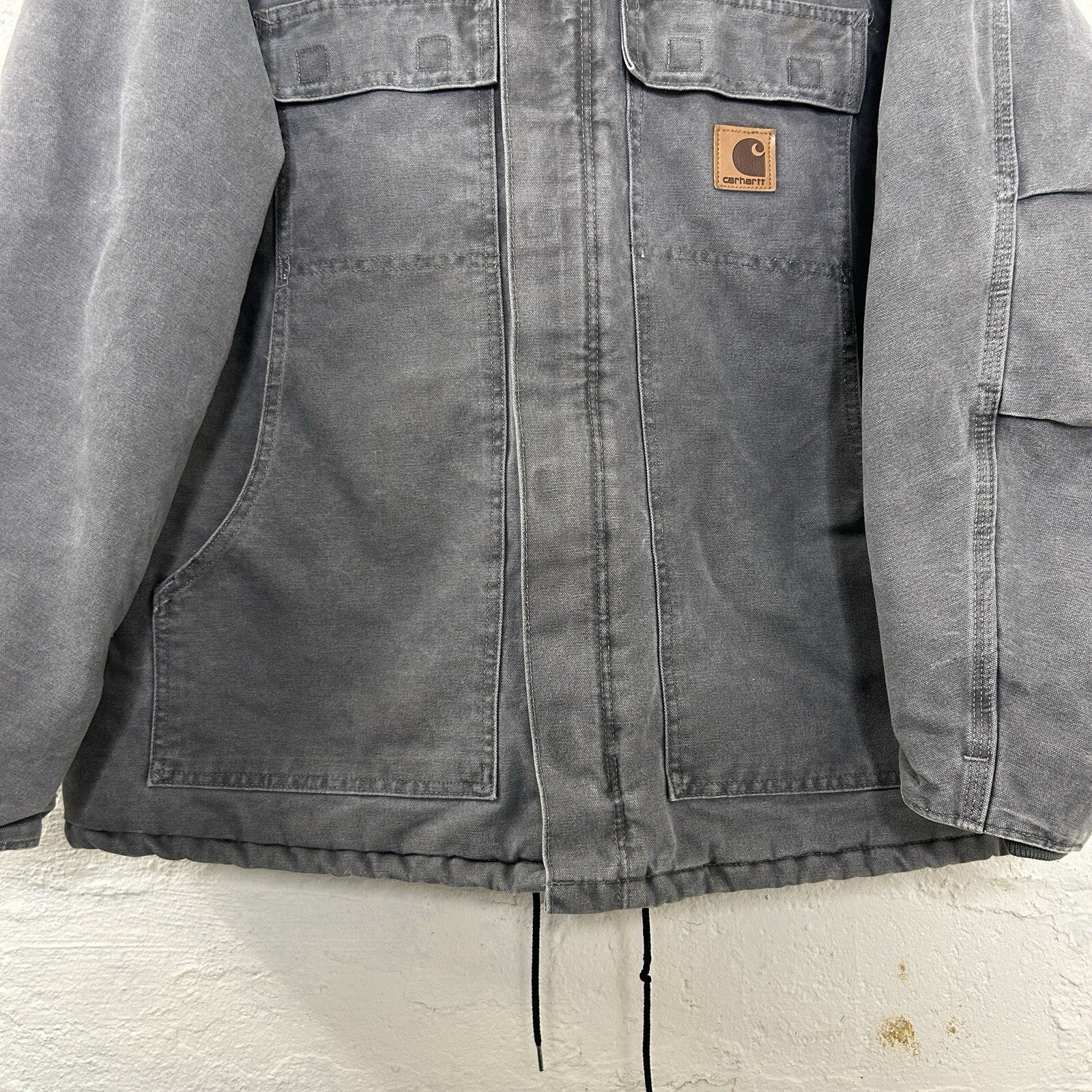 Vintage Carhartt Quilted Arctic Chore Jacket “Cement Grey” C26 CMT Men’s X-Large