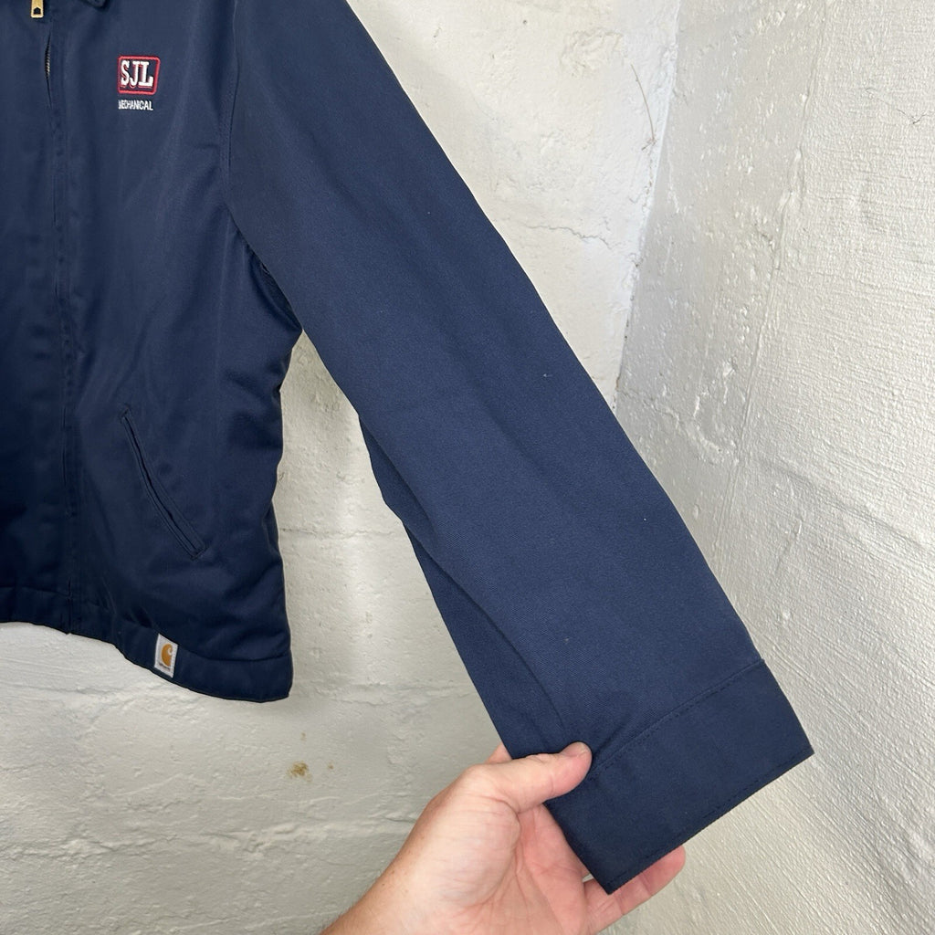 Y2K Carhartt Twill Quilt-Lined Detroit Jacket “Navy Blue” J293 NVY Men’s Large