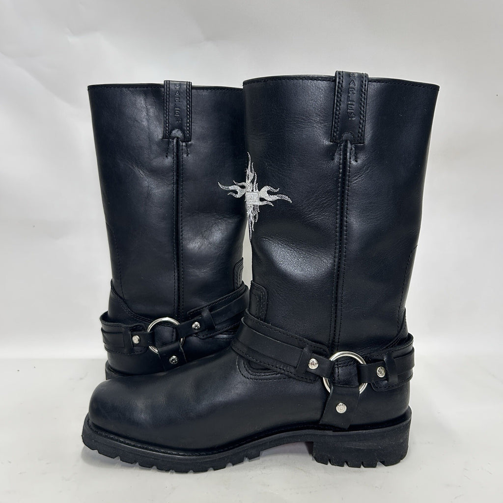 Vintage Harley-Davidson Motorcycle Flame Logo Boots “Black” 91055 Men’s 11