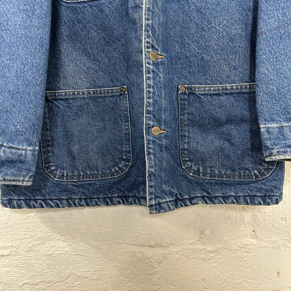 Vintage Carhartt Blanket-Lined Denim Chore Coat “Darkstone” C59 DST Men’s Small