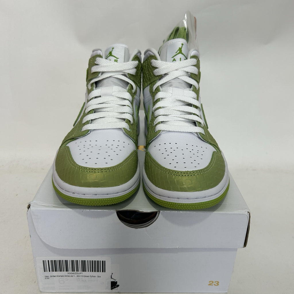 Nike Air Jordan 1 Retro Mid SE WMNS “Green Python” DV2959-113 Women’s 6.5 New