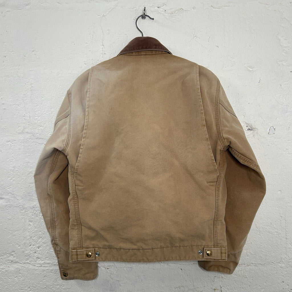 Vintage Faded Carhartt Quilted Detroit Jacket “Tan Red” 6QLJ