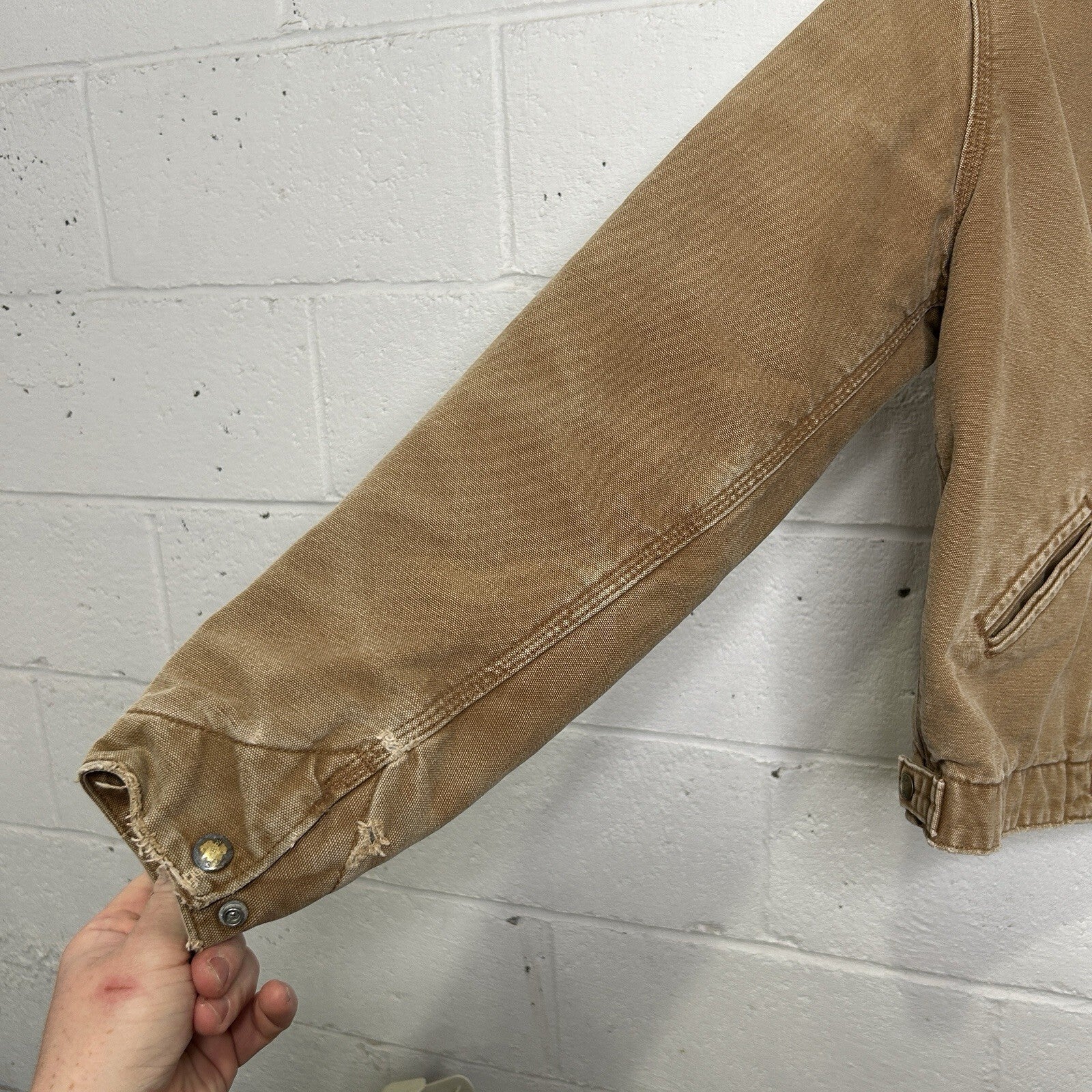 Y2K Carhartt Sherpa-Lined Detroit Jacket “Brown” YYJ97 BRN Youth XL/ Women’s XS