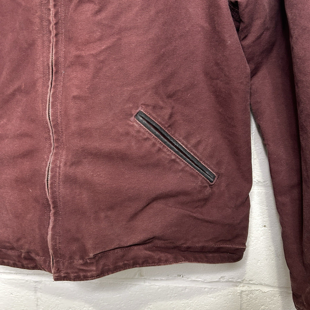 Carhartt Sherpa-Lined Hooded Detroit Jacket “Port Heather” J141 PRT Men’s XL