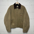Vintage Carhartt Quilt-Lined Boulder Canvas Detroit Jacket “Tan” JQ0472 Men’s XL