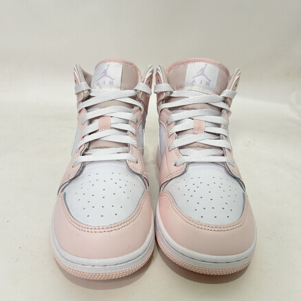 Nike Air Jordan 1 Mid Retro GS “Pink Wash Violet Frost White” FD8780-601 7Y Worn