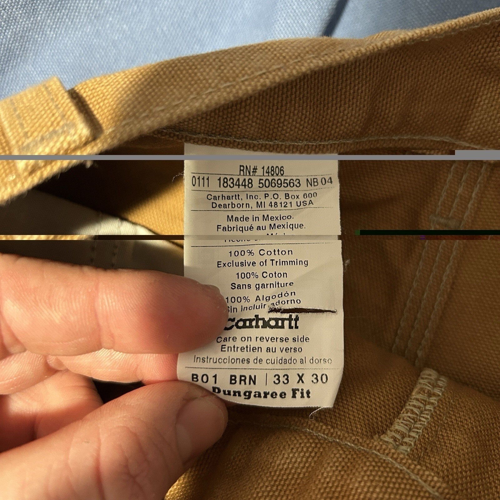 Vintage Carhartt DoubleKnee Work Pants “Brown” B01 BRN 32x29
