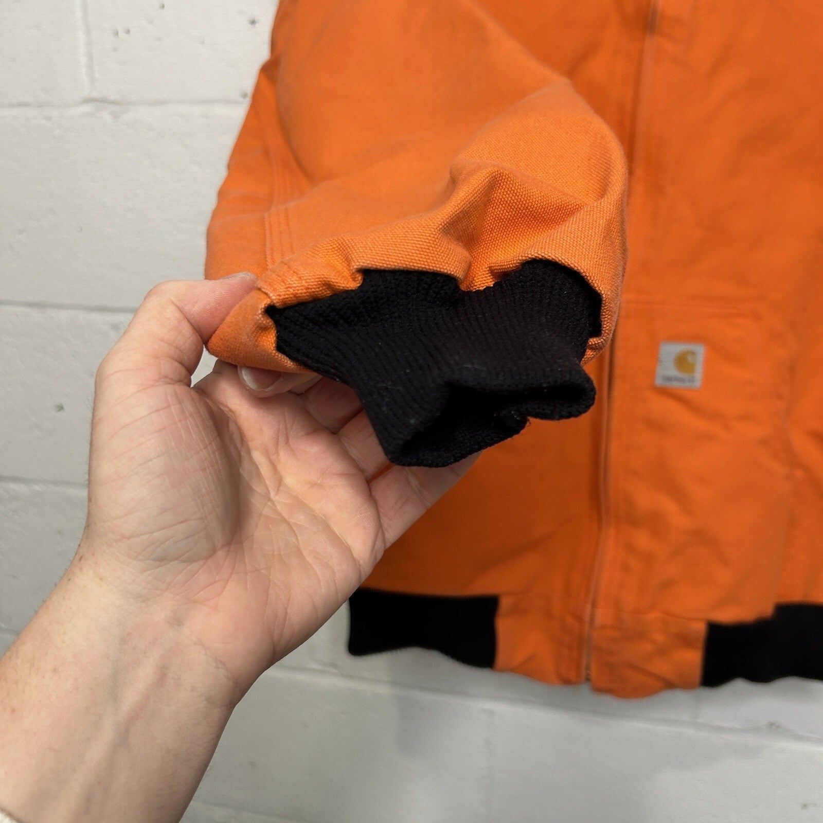Vintage Carhartt Quilted Active Jacket “Blaze Orange” J140 BLZ Men’s Medium