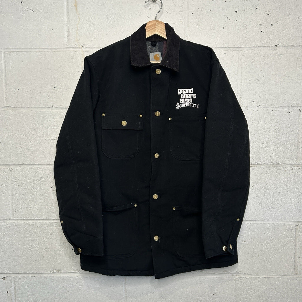 Vintage Carhartt X Rockstar Games GTA San Andreas Chore Coat “Black” C01 BLK