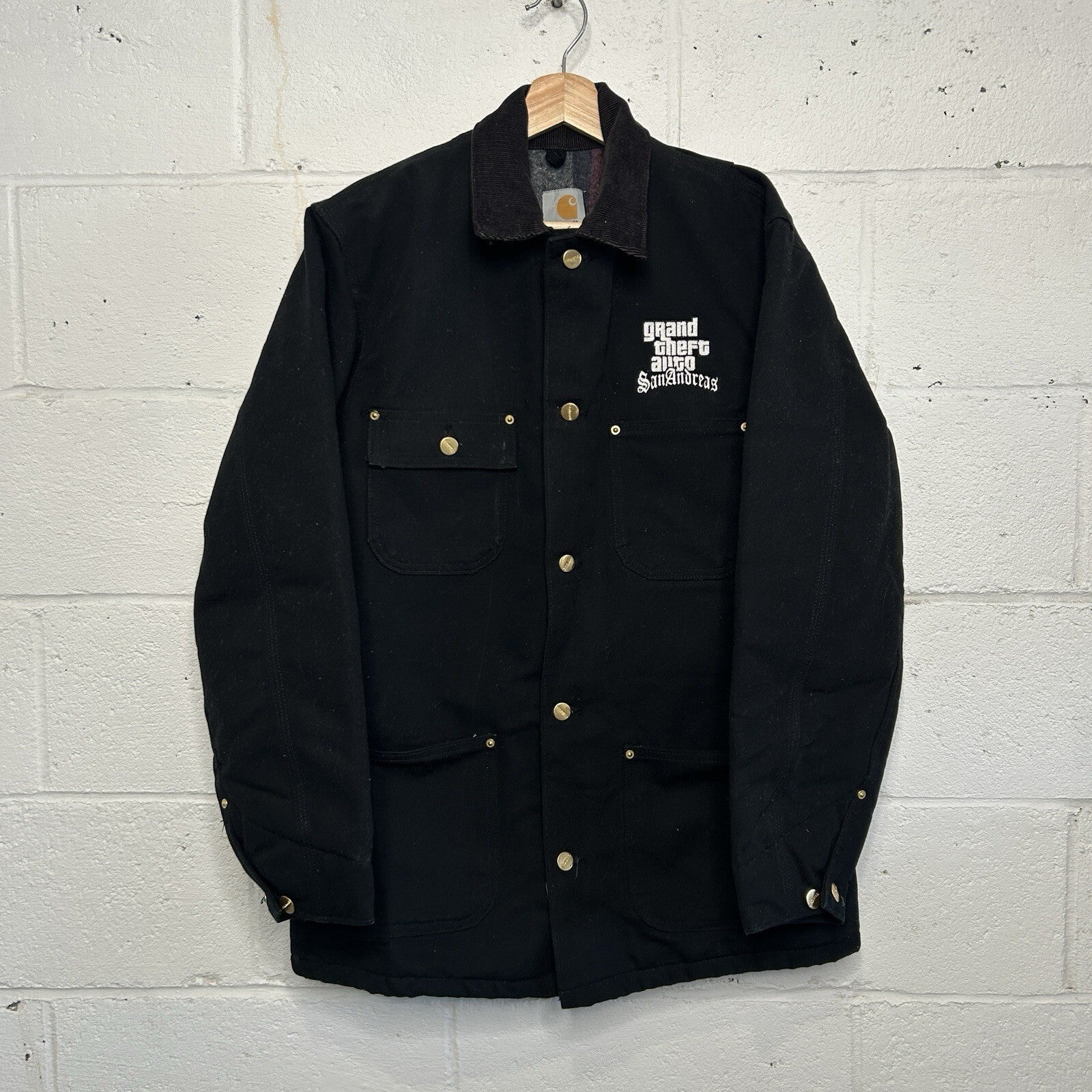 Vintage Carhartt X Rockstar Games GTA San Andreas Chore Coat “Black” C01 BLK